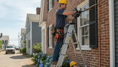Plumber servicing a repair in Warwick, RI for reliable plumbing repairs