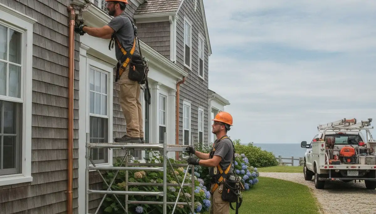 Plumber repairing pipes in Warwick, RI for reliable plumbing service