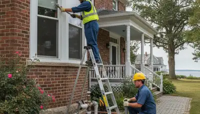 Warwick, RI plumber repairing a home plumbing fixture for reliable plumbing service