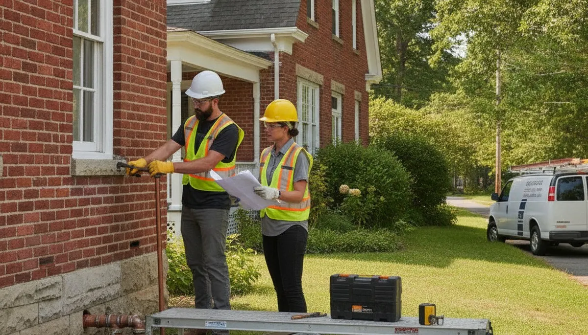 Plumber repairing pipes in Warwick, RI for reliable plumbing service