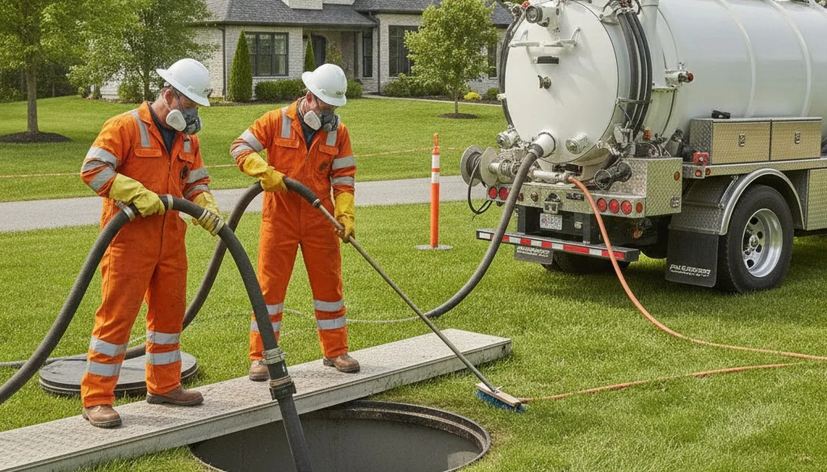 Septic tank cleaning service in Warwick, RI by On Call Plumbers for reliable home plumbing maintenance