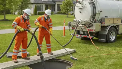 Septic tank cleaning service in Warwick, RI by On Call Plumbers for reliable home plumbing maintenance