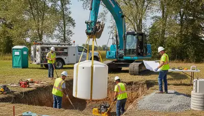 Septic tank installation service in Warwick, RI by On Call Plumbers
