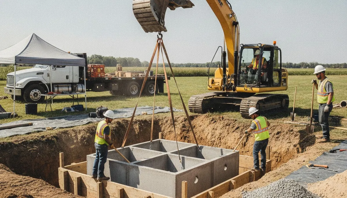 Septic tank installation for Warwick, RI homes by On Call Plumbers