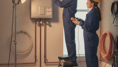 Tankless water heater service by On Call Plumbers in Warwick, RI for efficient hot water systems