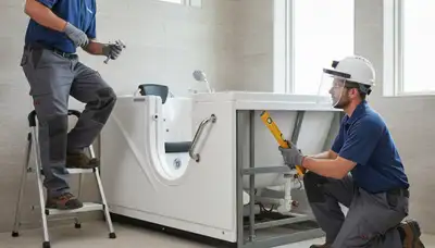 Walk-in tub installation for Warwick, RI homes by On Call Plumbers