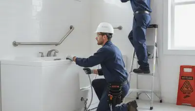 Walk in tub installation for Warwick, RI homes by On Call Plumbers